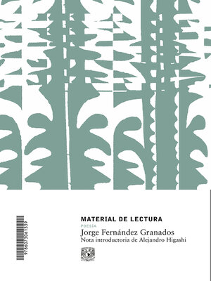 cover image of Jorge Fernández Granados. Material de lectura núm. 223. Poesía. Nueva época